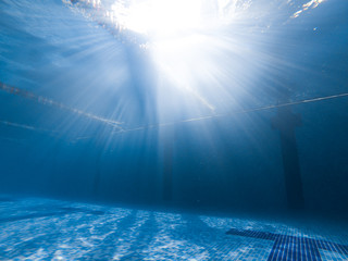 view of the poll underwater. blue. sport. lifestyle