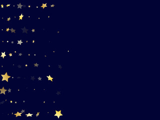 Gold gradient star dust sparkle vector background.