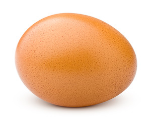 chicken egg, isolated on white background, clipping path, full depth of field