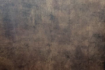 Fotobehang Bizon huid. Textuur van bizonleer. Huidtextuur. Bizonleer, bronskleur, bruine kleur. De textuur van de geschilderde huid van bizons. Leer voor een achtergrondstructuur. © Artem