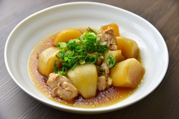 鶏とかぶの煮物