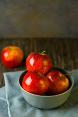 red apples on the table