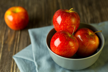 red apples on the table