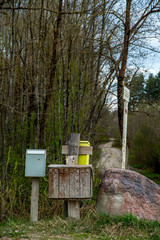 Rural mailbox at the big stone.