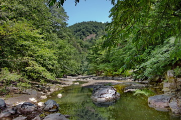 Vilash river in the south of Azerbaijan