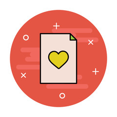 Love letter icon