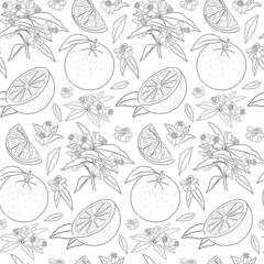 seamless orange pattern