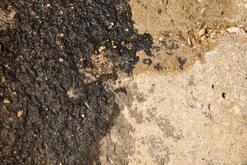 Rain water leaks on the wall causing damage at exterior