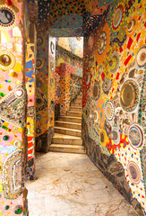 Wat Phrathat Sonkaew That the mountaintop Buddhist monastery & temple covered in colorful mosaic tiles - Image