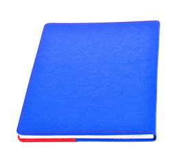 Blue book isolated on white background