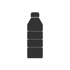 Plastic bottle icon. Vector illustration, flat design.