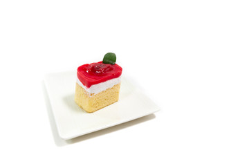 Sweet Cake on white dish