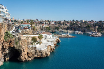 Harbour and historic district Kaleici in Antalya, Turkey.