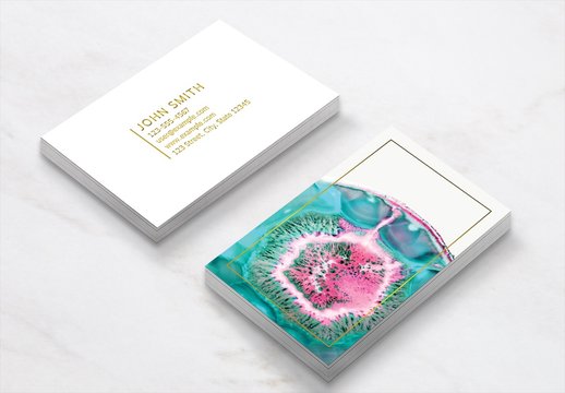 Business Card Layout with Agate