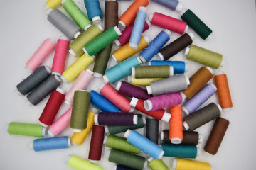 Sewing threads rainbow