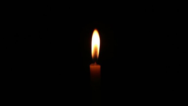 candle light isolated black