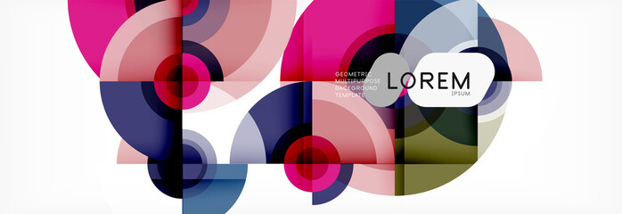 Fototapeta premium Circular vector abstract background