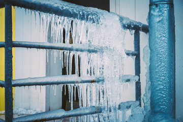 Total icing. Icicles.