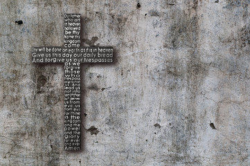 Vintage dirty cement wall texture. Closeup old grunge background