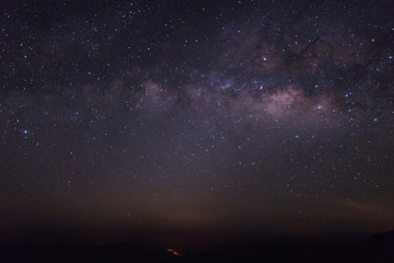 Milky way galaxy with stars and space dust in the universe