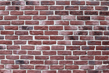 Red brick wall texture, vintage background