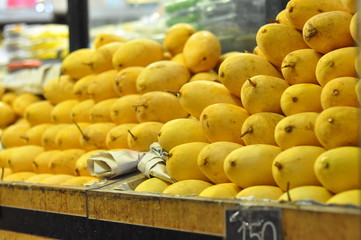 Yellow mango for sell it for Sticky rice Thai dessert