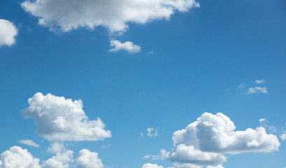 Blue sky and white cloud