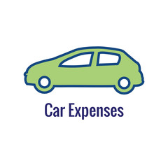 Financial Emergency Fund Icons  - Home or House, Car or Vehicle Damage, Job Loss or Unemployment, and Hospital / Medical Bills