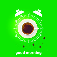 Coffee theme illustration. For decoration, print or advertising. 