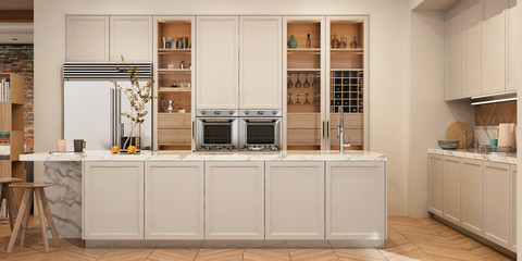 interior of modern kitchen