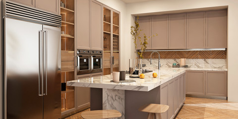 modern kitchen interior