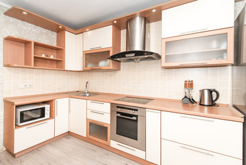 Fototapeta premium Photo of the light kitchen room