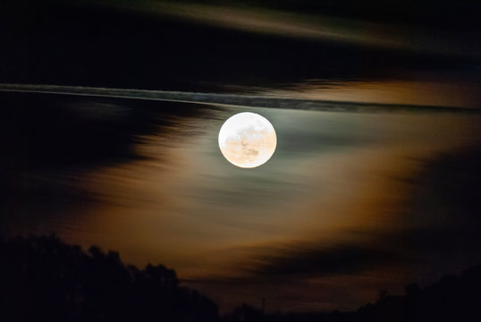 Full Moon at night. - Powered by Adobe