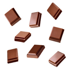 chocolate piece sweet food dessert falling