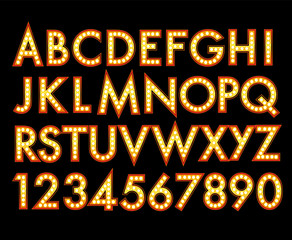 Vector Marquee Alphabet