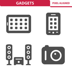 Fototapeta na wymiar Gadgets Icons