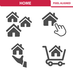 Fototapeta premium Home Icons