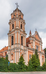 Fototapeta na wymiar Church of All Saints, Vilnius, Lithuania