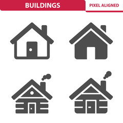 Fototapeta premium Buildings Icons