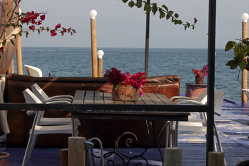 table in a restaurant