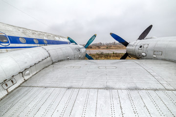 Turboprop engines of old aircraft.