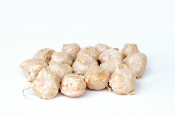 Thai grilled meatballs,Pork tendon mix.