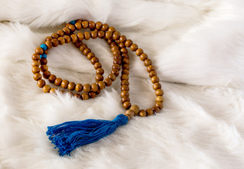 Tibetan Buddhist rosary, called mala or japamala