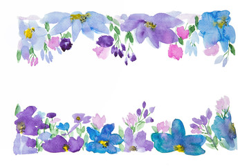 Floral Composition In Watercolor