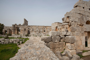 Ruined monastery of St. Simeon. Syria