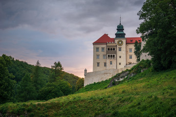 Fototapeta na wymiar Castle in Pieskowa Skala in Ojcowski National Park, Malopolskie, Poland
