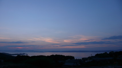夕日