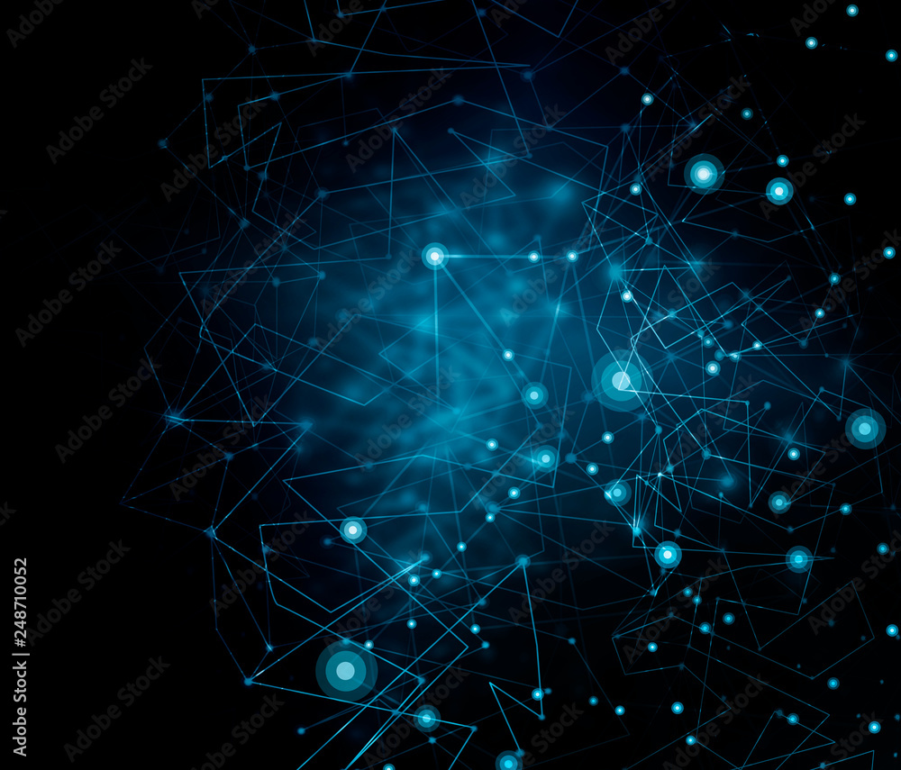 Poster technological background, internet concept of global business. internet connection, abstract of scie