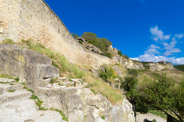 Ruins of the ancient cave city of Chufut Kale