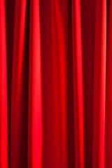 Shiny red silk curtain background